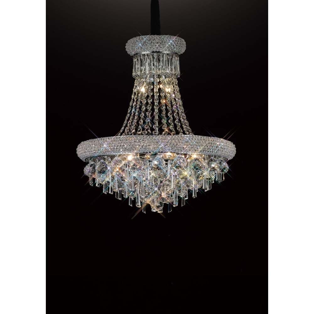 Diyas IL31450 Alexandra Pendant Chrome/crystal
