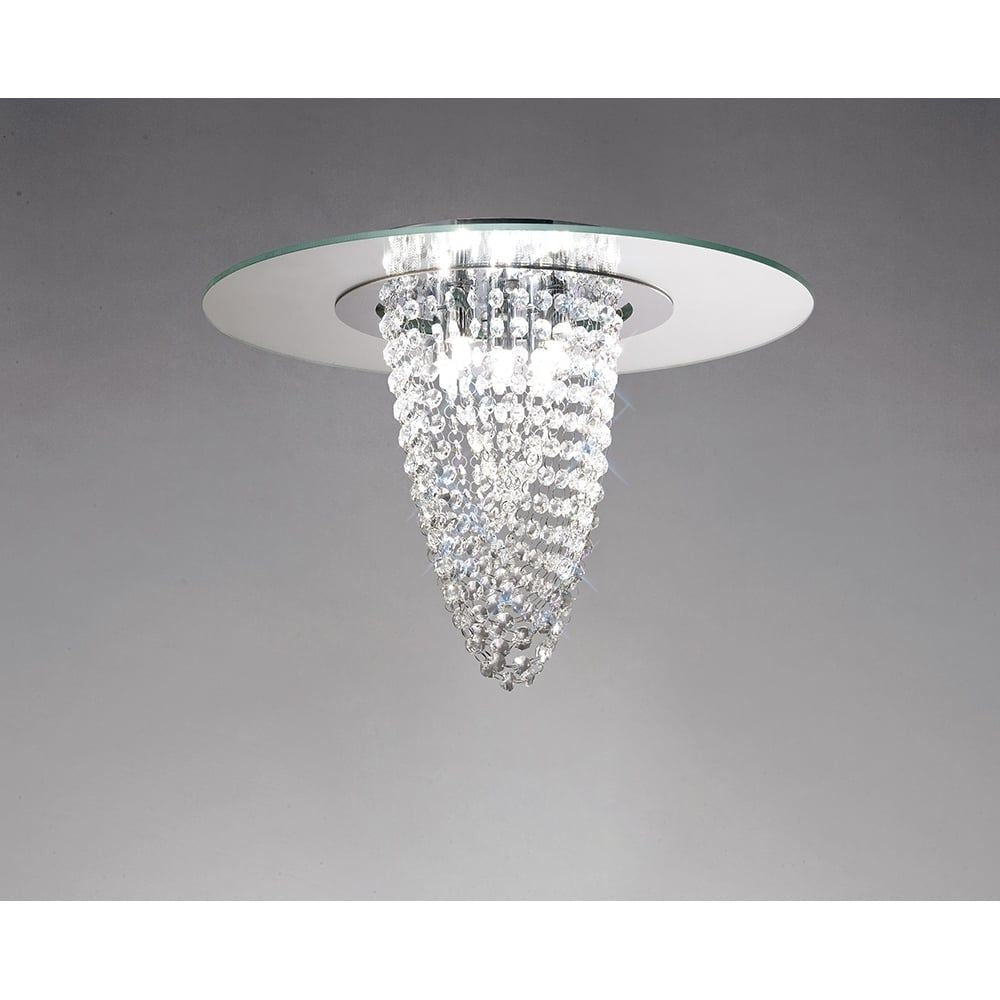 Diyas IL31460 Oberon Ceiling Chrome/mirror/crystal
