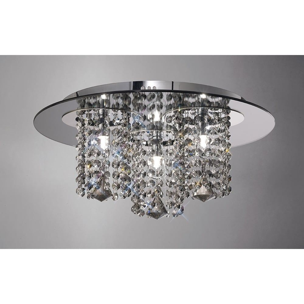 Diyas IL31466 Pegasus Ceiling Chrome/mirror/crystal