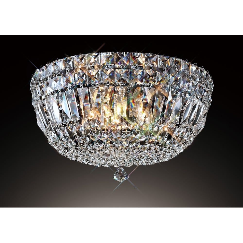 Diyas IL31480 Georgina Ceiling Polished Chrome/crystal