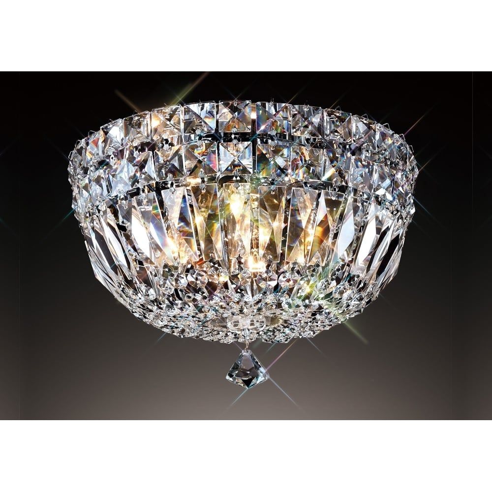Diyas IL31481 Georgina Ceiling Polished Chrome/crystal