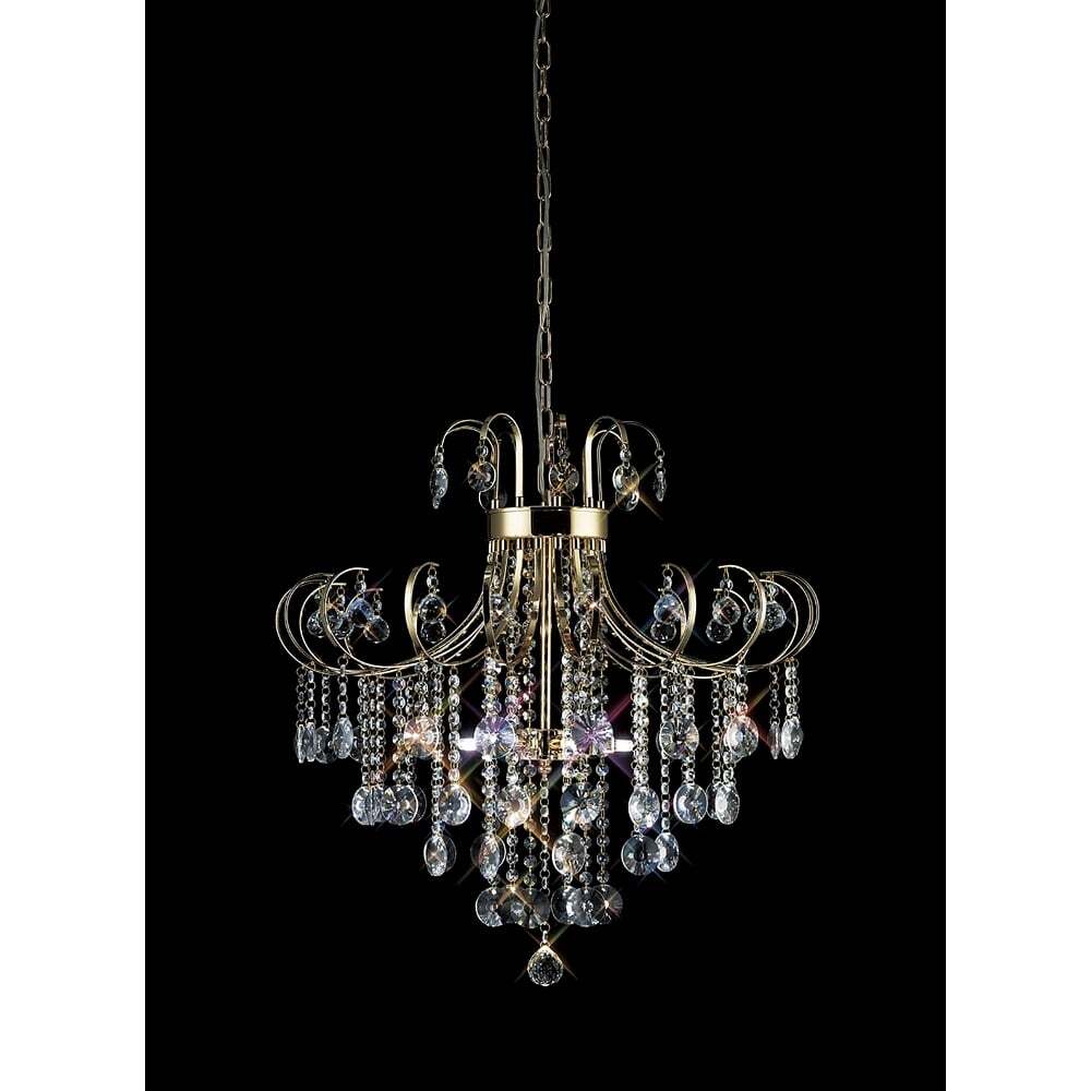 Diyas IL32055 Rosina Pendant French Gold/crystal