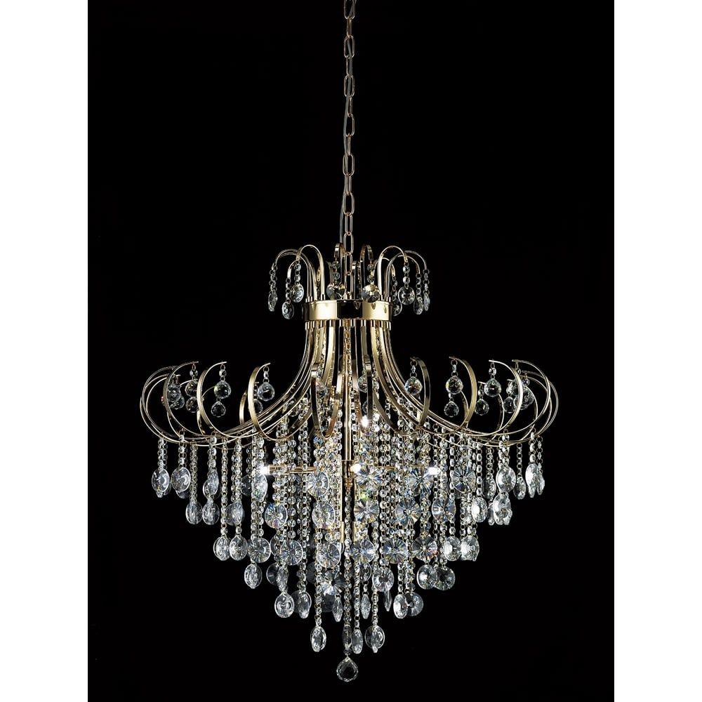 Diyas IL32058 Rosina Pendant French Gold/crystal