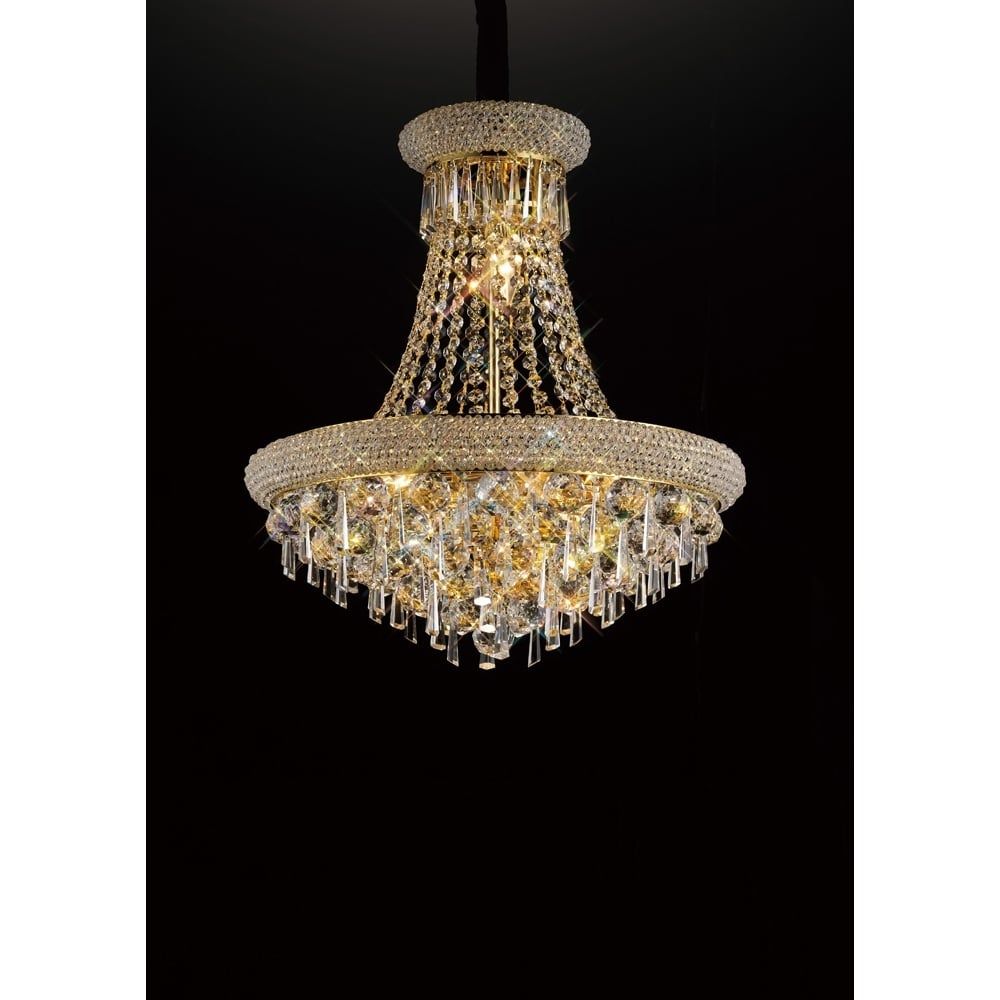 Diyas IL32110 Alexandra Pendant French Gold/crystal