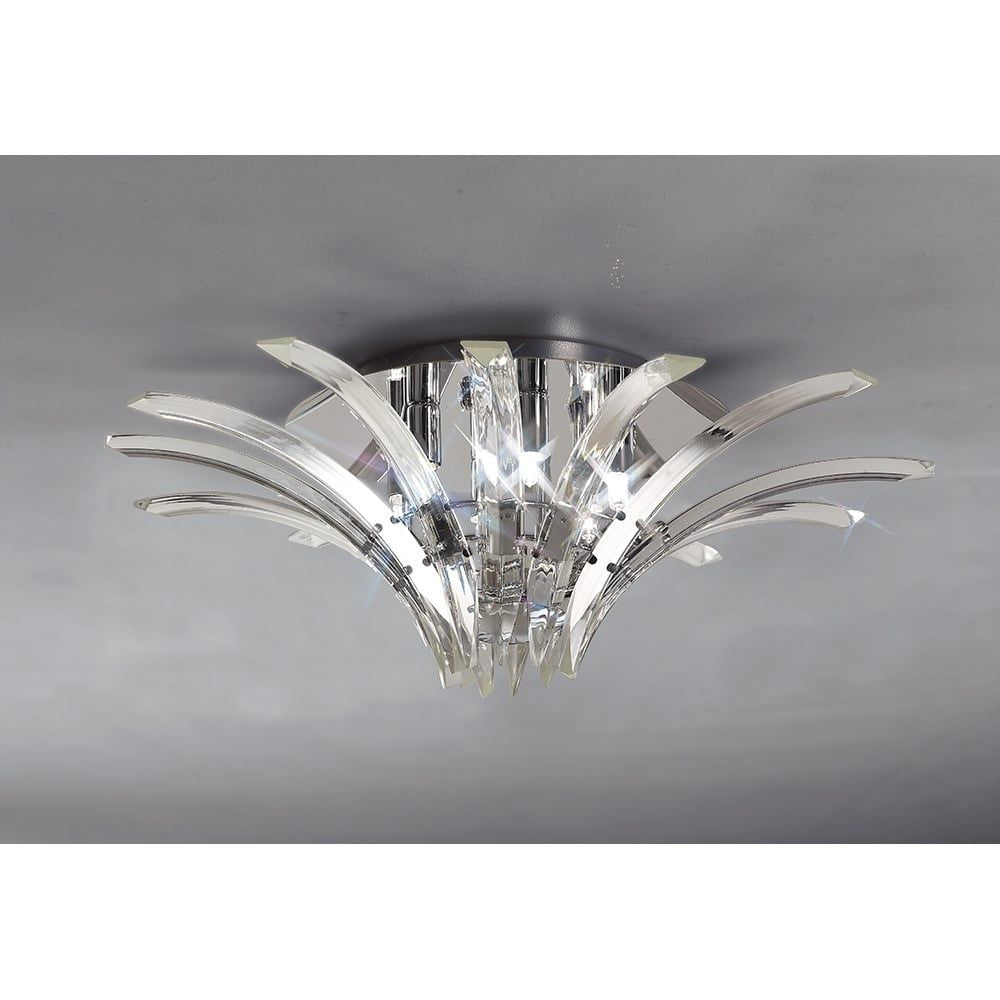 Diyas IL50441 Sinclair Ceiling Polished Chrome/crystal