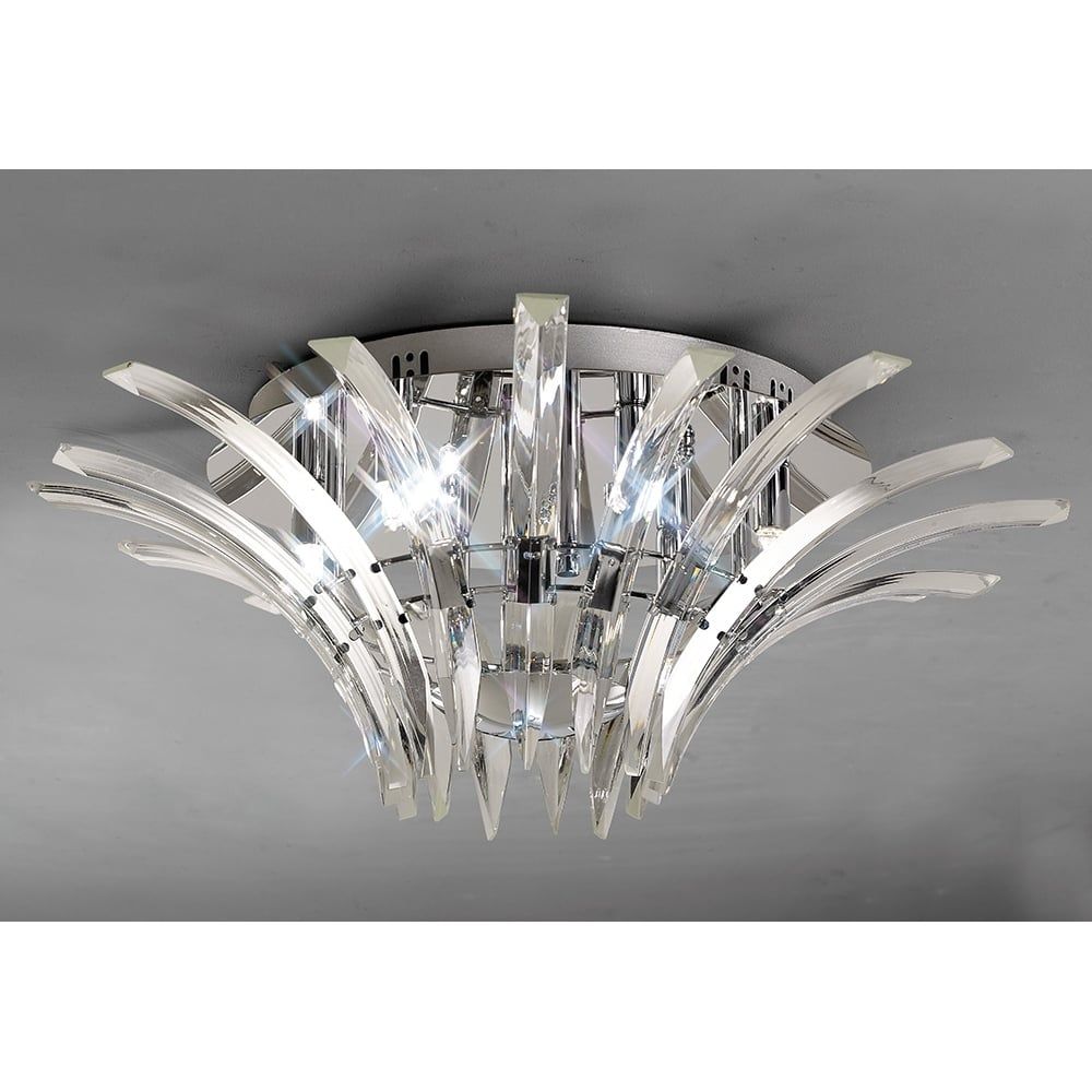 Diyas IL50442 Sinclair Ceiling 6 Light Polished Chrome