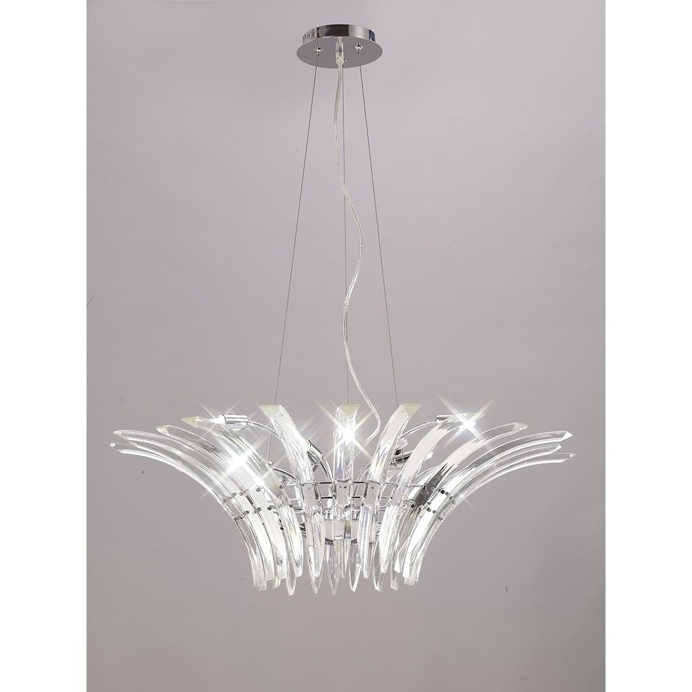Diyas IL50443 Sinclair Pendant 9 Light Polished Chrome