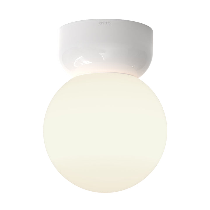 Astro 1472004 Lyra 180 Bathroom Ceiling Light Gloss Glaze White