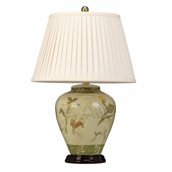 Elstead ARUM LILY/TL Arum 1 Light Table Lamp Aged Brass
