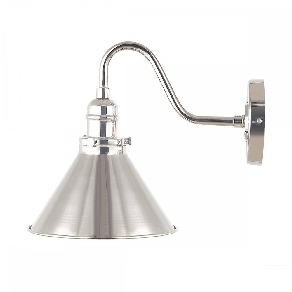Elstead PV1 PN Provence One Light Wall Light Polished Nickel