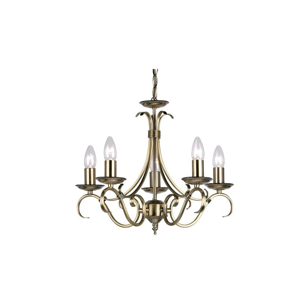 Endon 2030-5AN 2030 Range 5 Light Ceiling Pendant