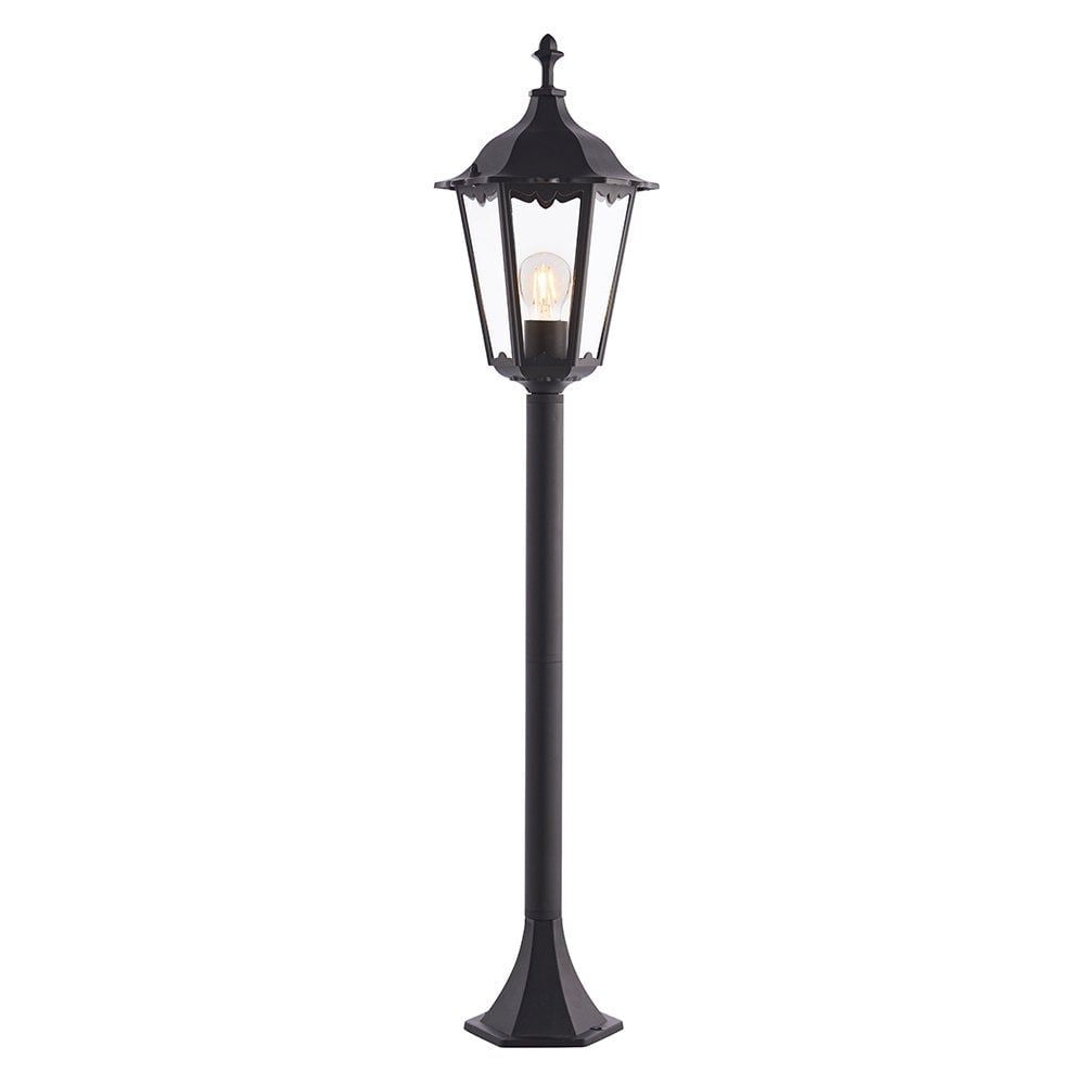 Endon 76550 Burford 1 Light Floor Lamp Outdoor Matt Black