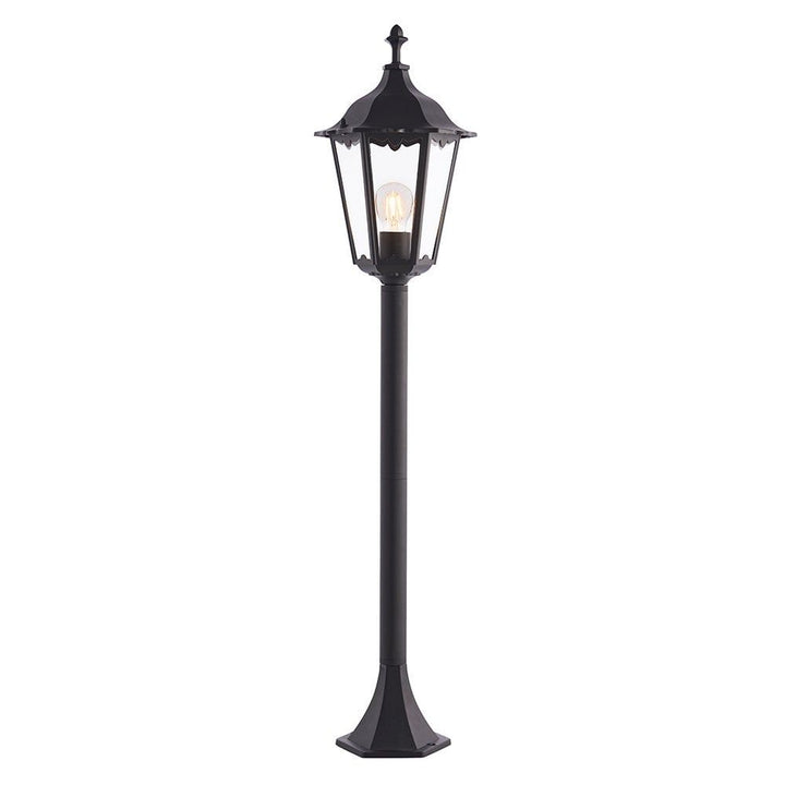 Endon 76550 Burford 1 Light Floor Lamp Outdoor Matt Black