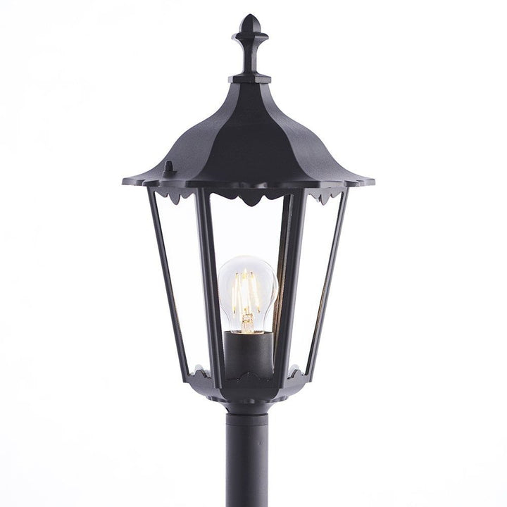 Endon 76550 Burford 1 Light Floor Lamp Outdoor Matt Black