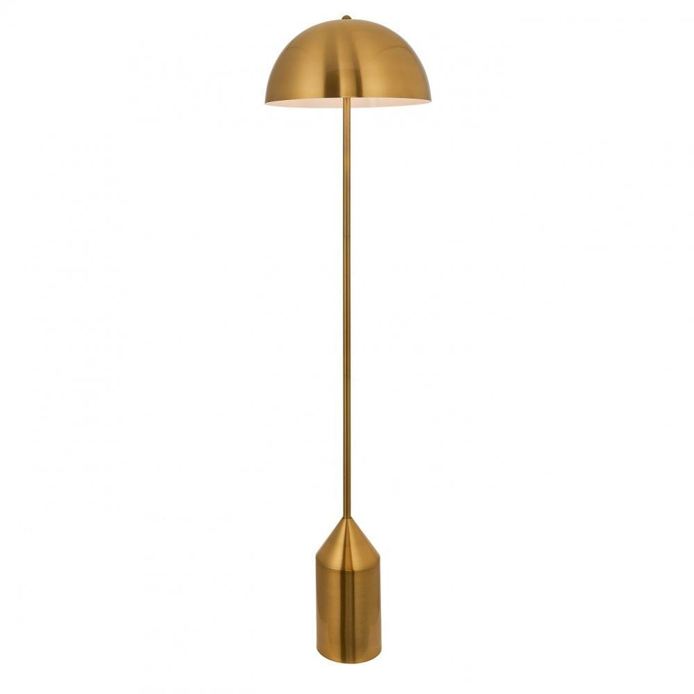 Endon 90521 Nova 1 Light Floor Lamp Antique Brass Plate
