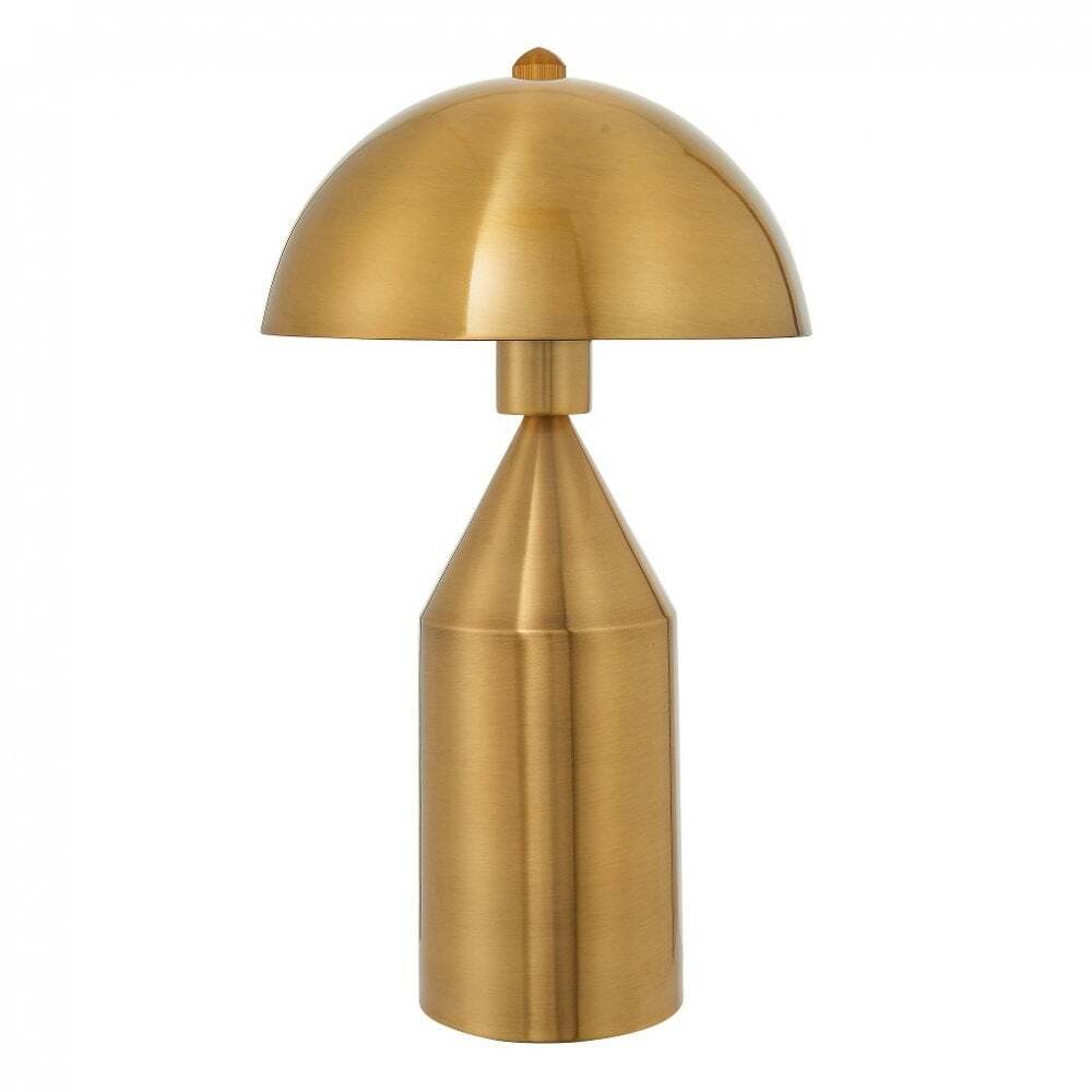 Endon 90522 Nova 1 Light Table Lamp Antique Brass Plate