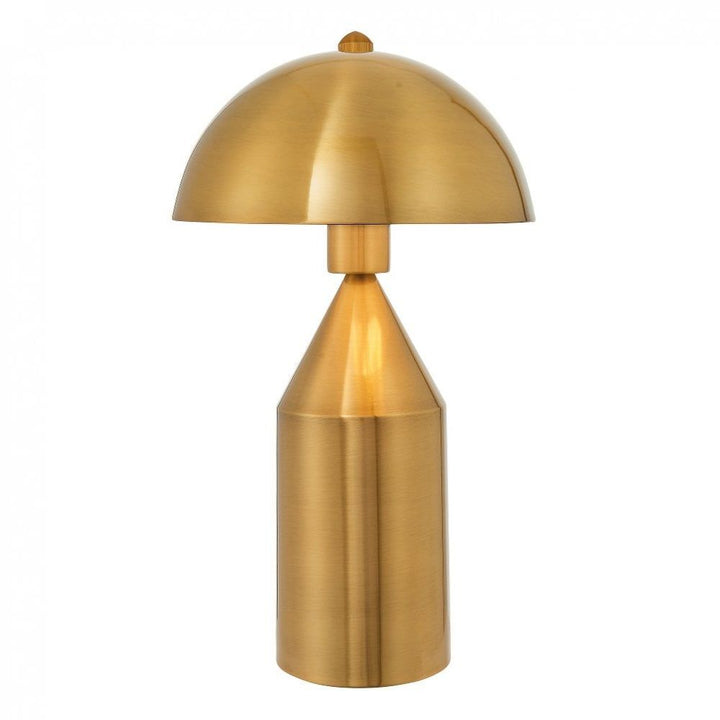 Endon 90522 Nova 1 Light Table Lamp Antique Brass Plate
