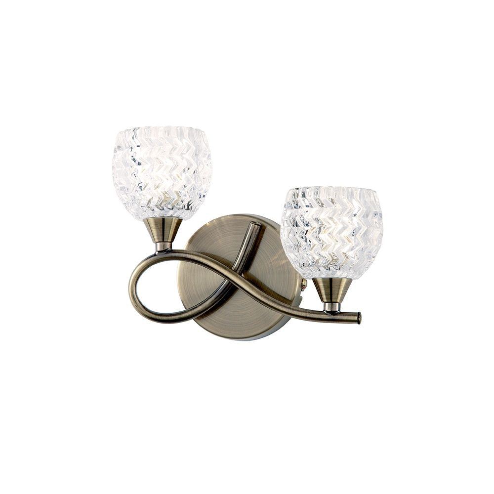 Endon BOYER-2WBAB-L Boyer Indoor Wall Glass