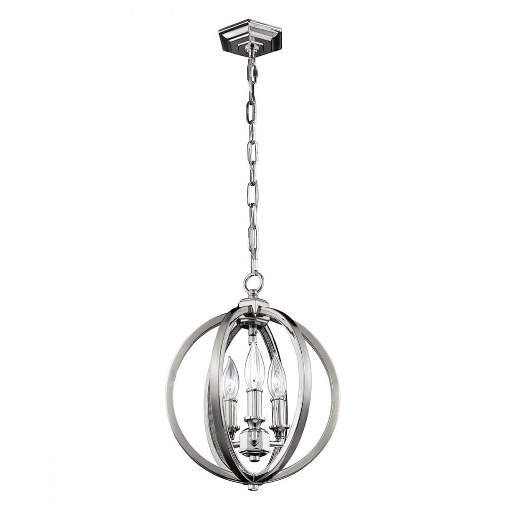 Feiss FE/CORINNE/3P/S Corinne 3 Light Small Pendant