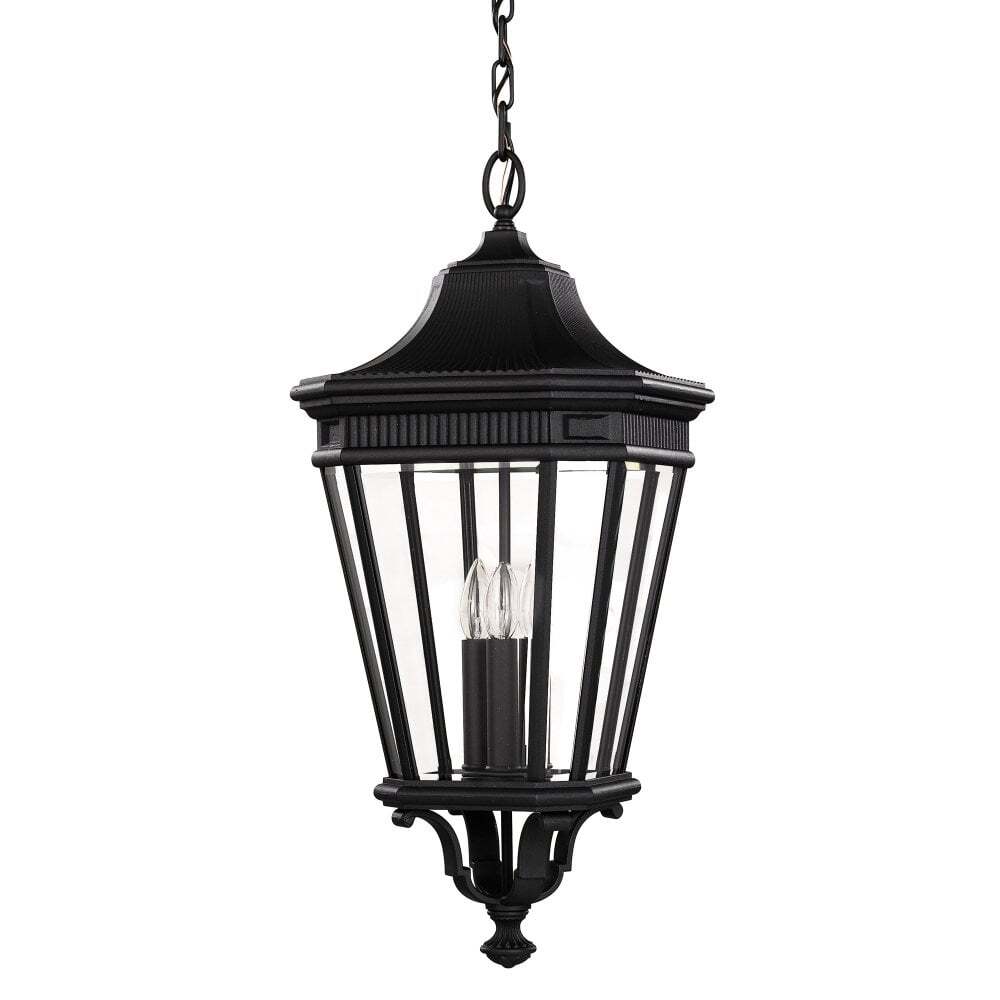 Feiss FE/COTSLN8/L BK Cotswold Lane Large Chain Lantern