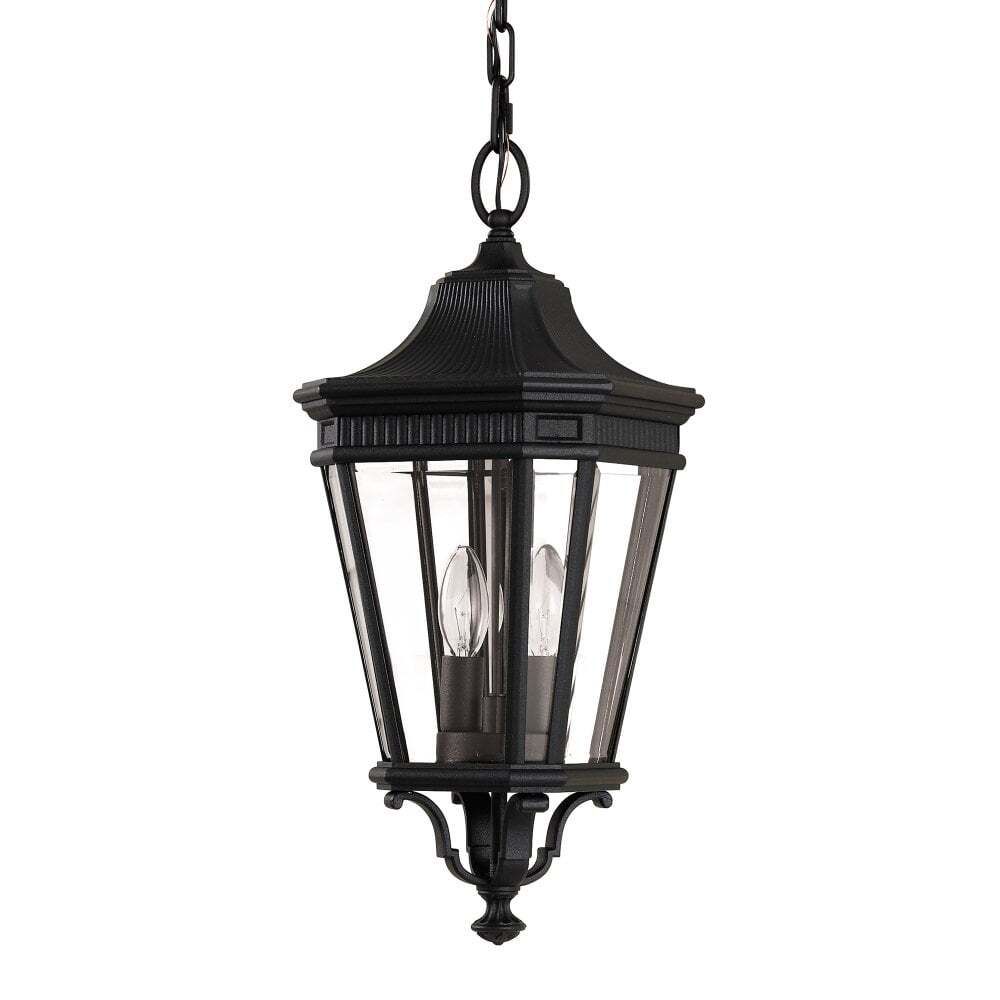 Feiss FE/COTSLN8/M BK Cotswold Lane Medium Chain Lantern