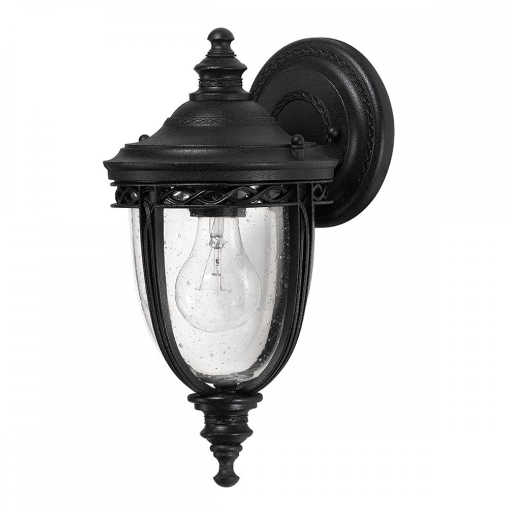 Feiss FE/EB2/S BLK English Bridle 1 Light Small Wall Lantern Black