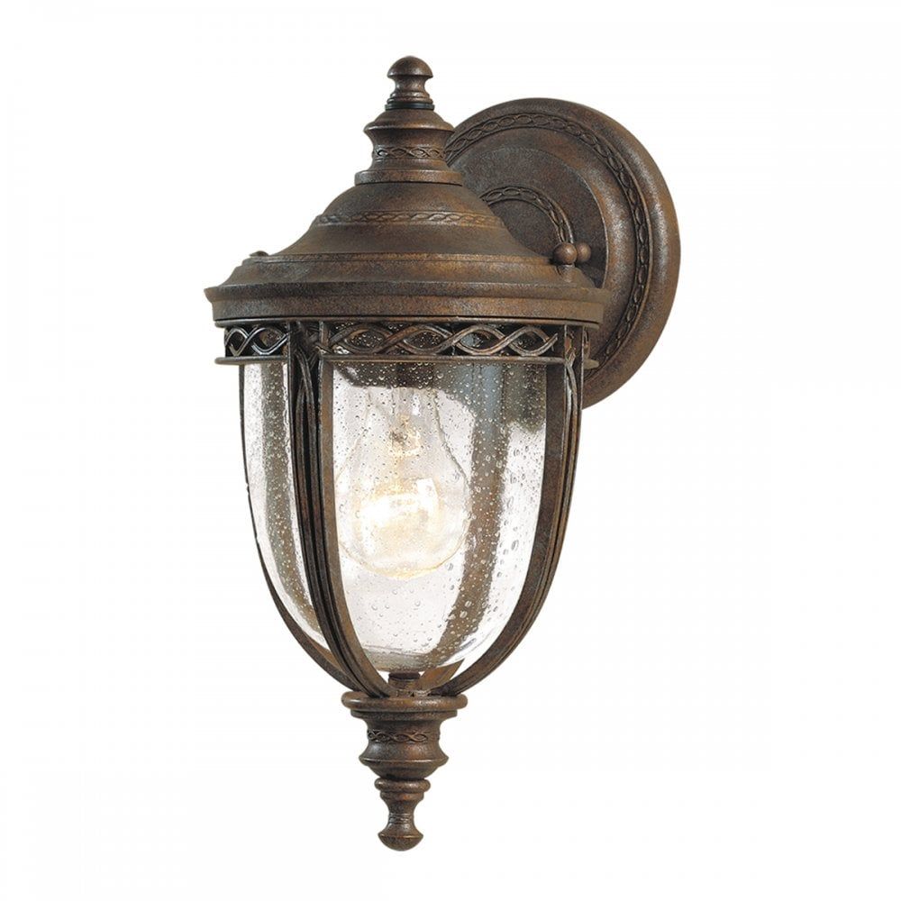 Feiss FE/EB2/S BRB English Bridle 1 Light Small Wall Lantern British Bronze