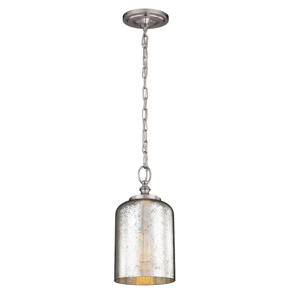 Feiss FE/HOUNSLOW/P BS Hounslow Mini Pendant Brushed Steel