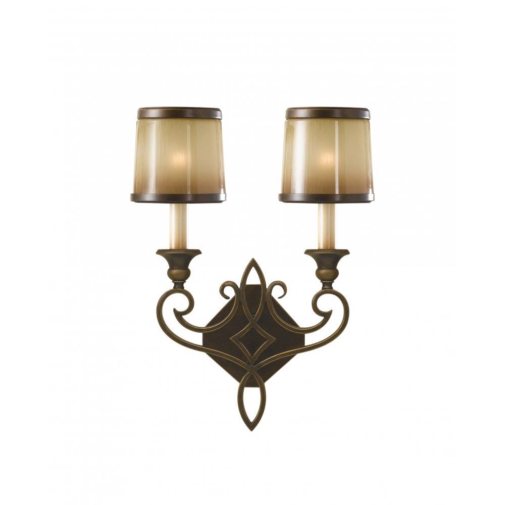Feiss FE/JUSTINE2/B Justine 2 Light Wall Light