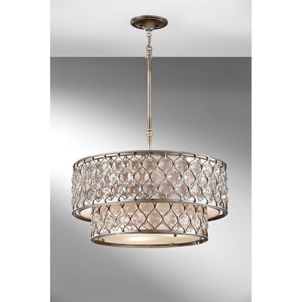 Feiss FE/LUCIA/P/E 2TR Lucia 6 Light Chandelier