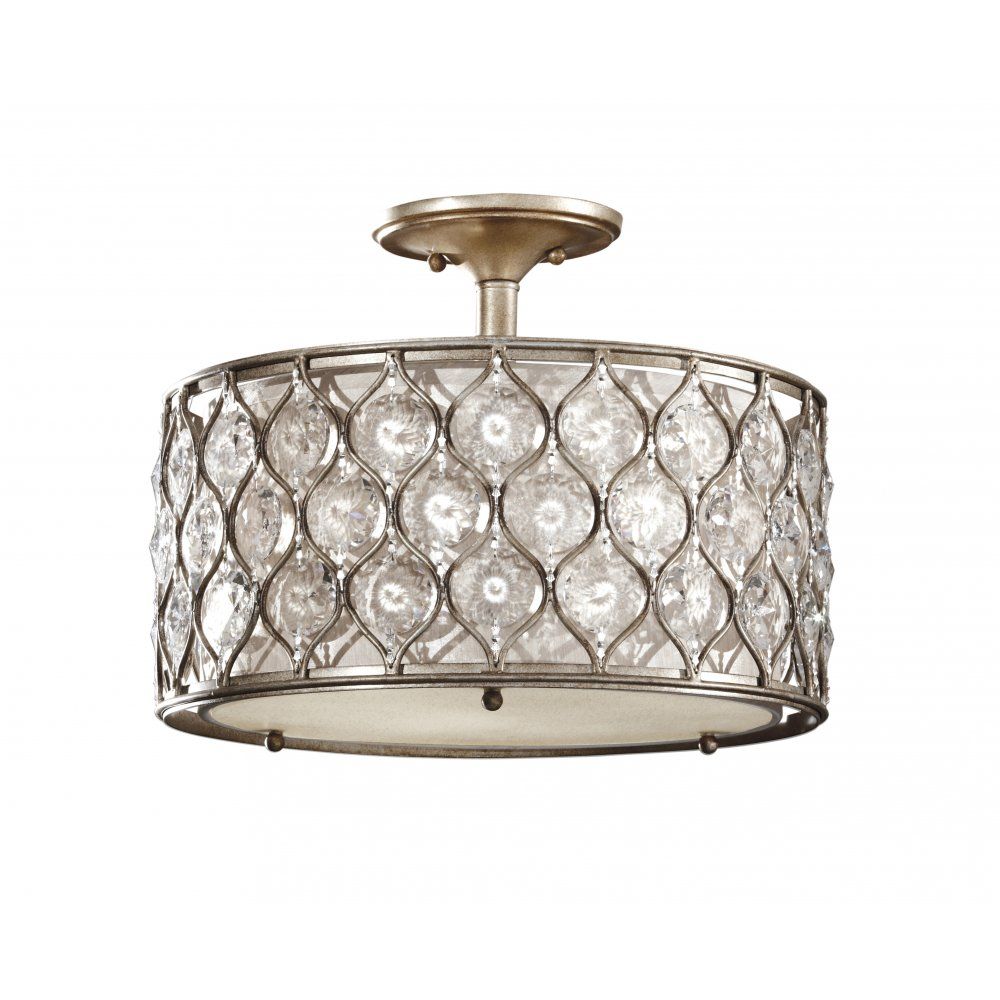 Feiss FE/LUCIA/SF Lucia Semi-flush Ceiling Light