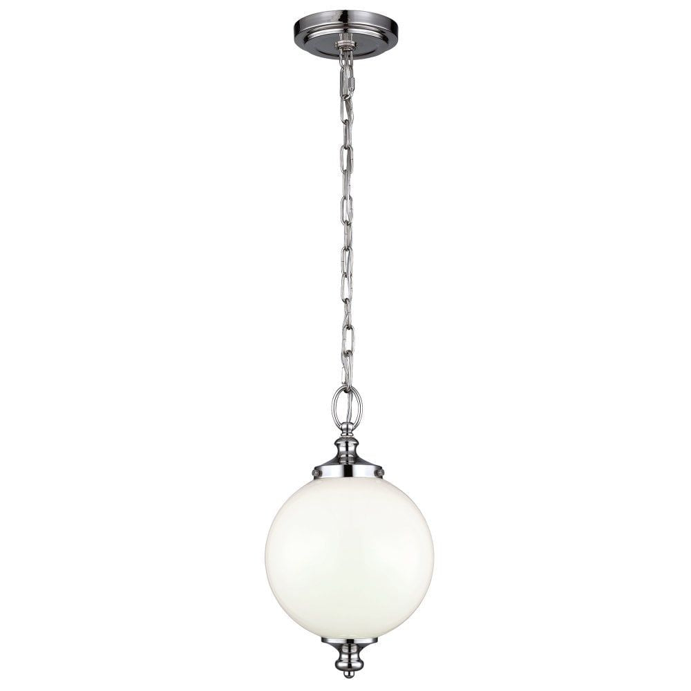 Feiss FE/PARKMAN/PS PN Parkman Small Pendant Polished Nickel