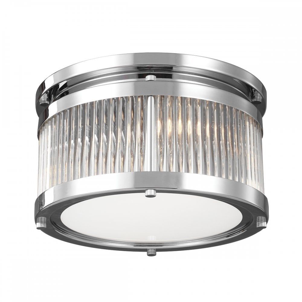 Feiss FE/PAULSON/F/S Paulson 2 Light Flush Mount