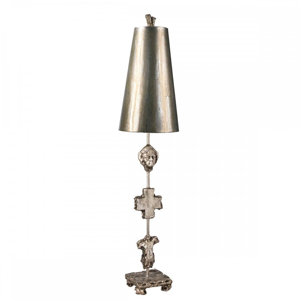 Flambeau FB/FRAGMENT-TL-S Fragment Silver Table Lamp