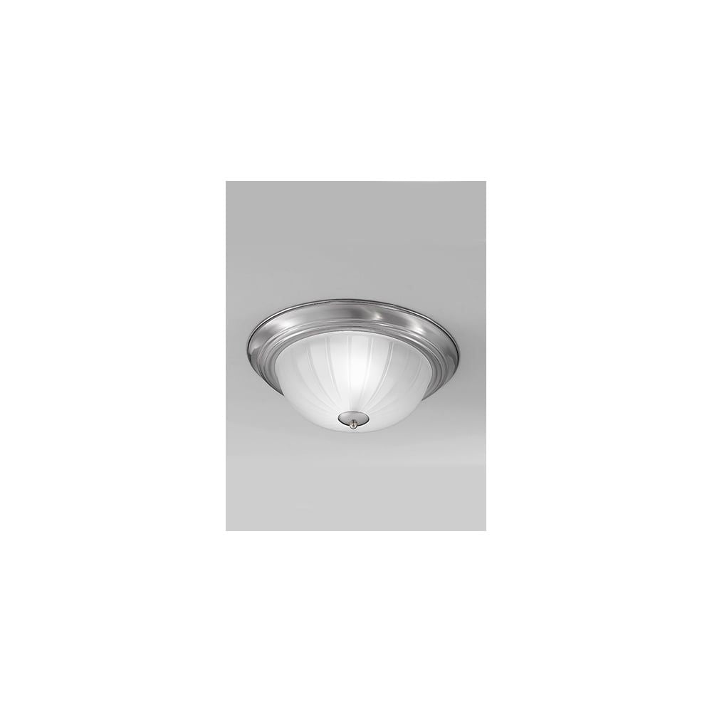 Franklite CF5641 2 Light Ceiling Flush Satin Nickel