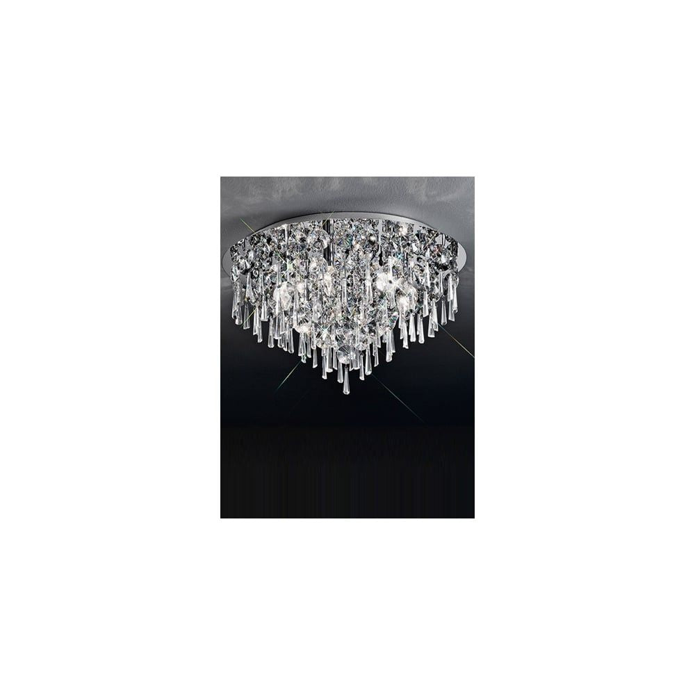 Franklite CF5718 Jazzy 6 Light Ceiling Flush Chrome