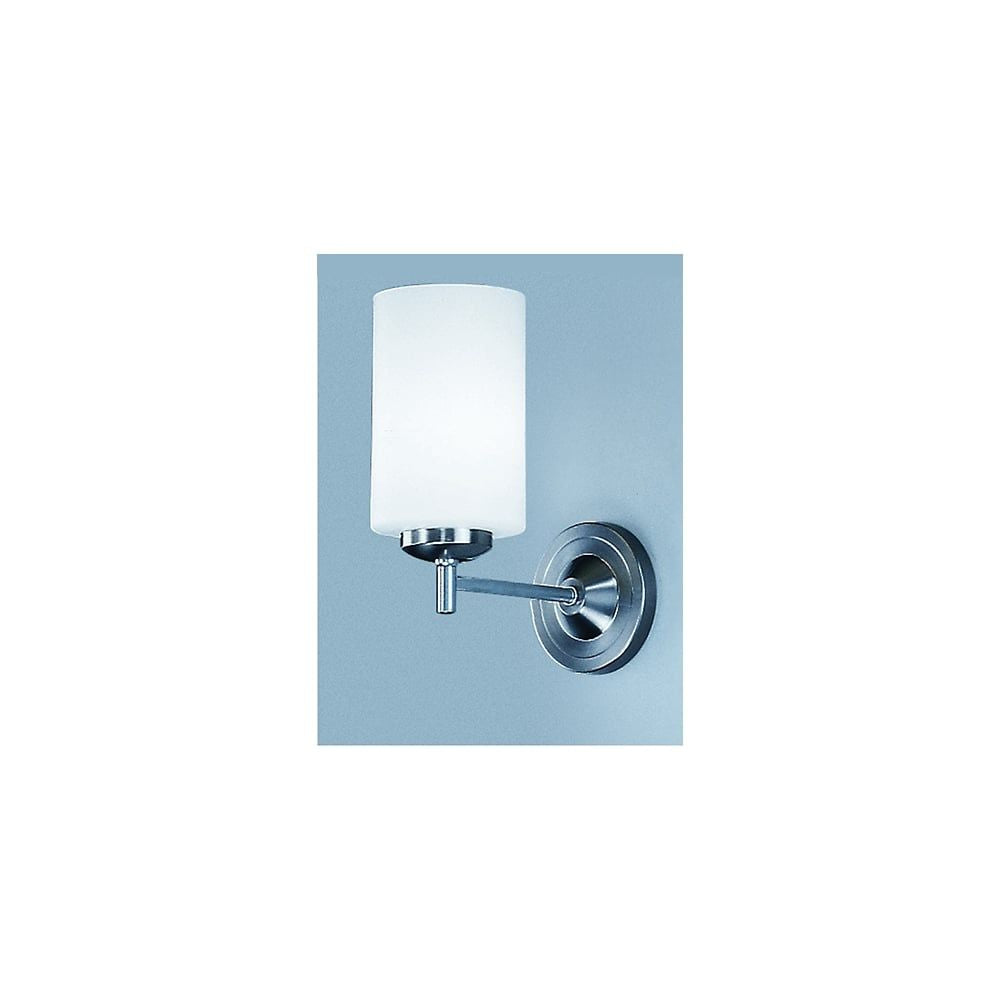 Franklite CO9301/727 Decima 1 Light Wall Bracket Satin Nickel