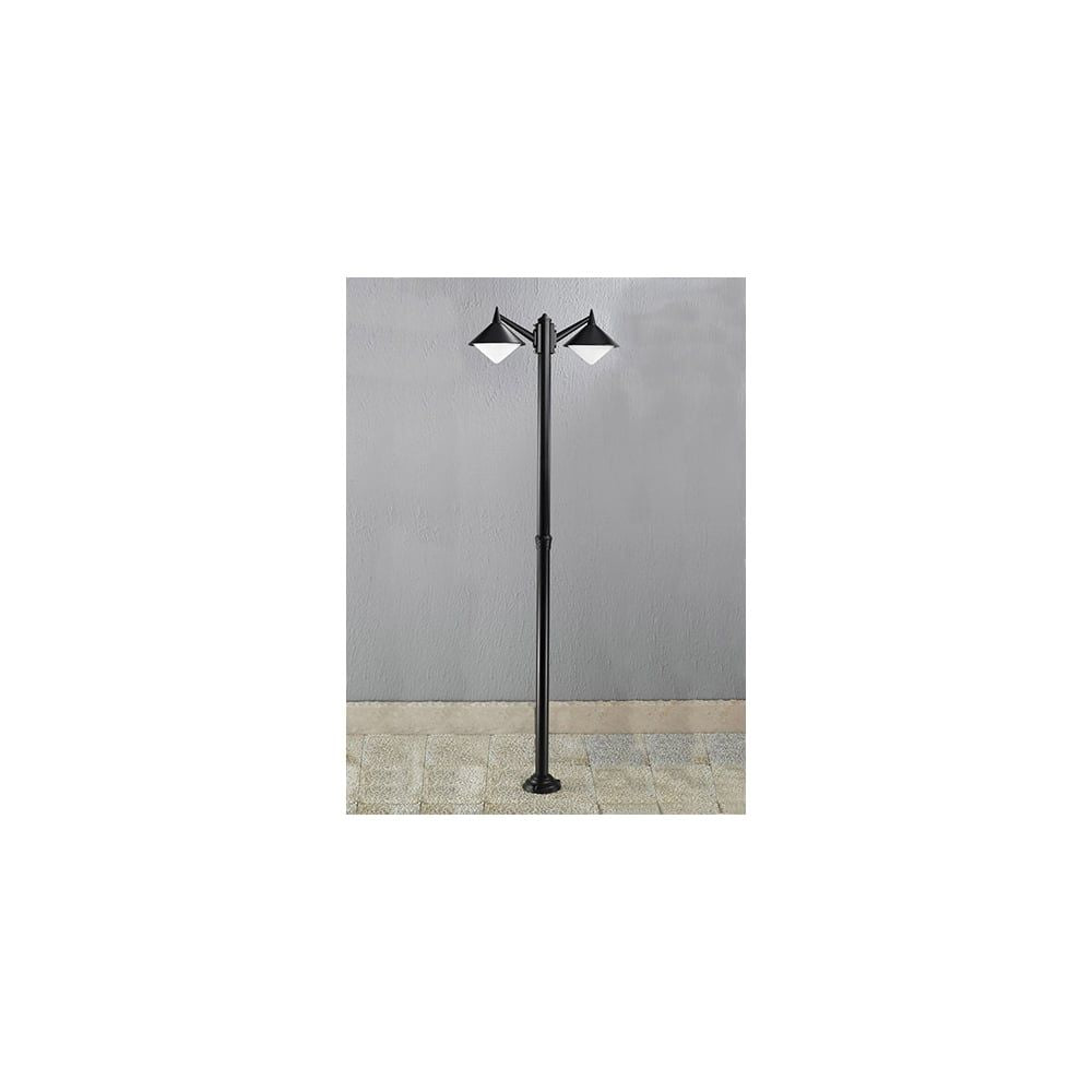 Franklite EXT6588 Sera Outside 2 Light Post Black