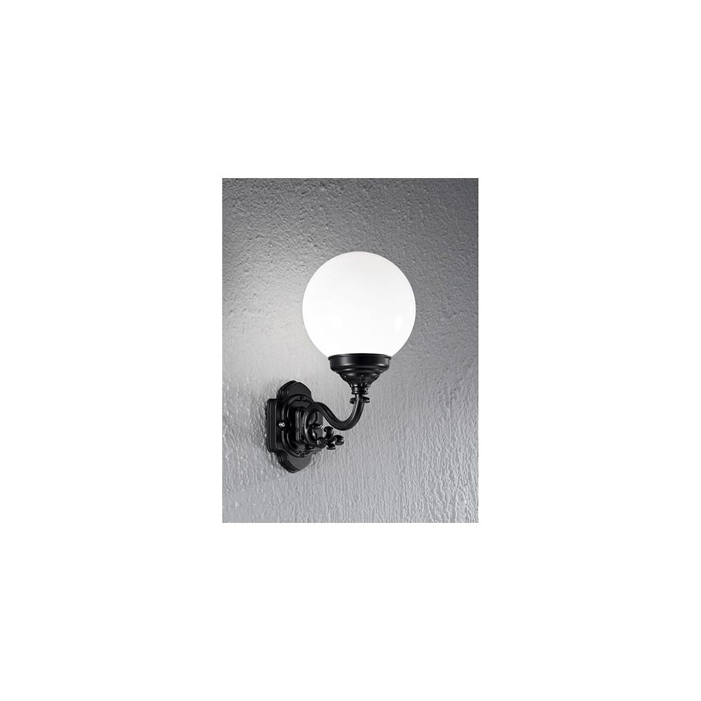 Franklite EXT6590 Rotonda Outside 1 Light Wall Bracket Black
