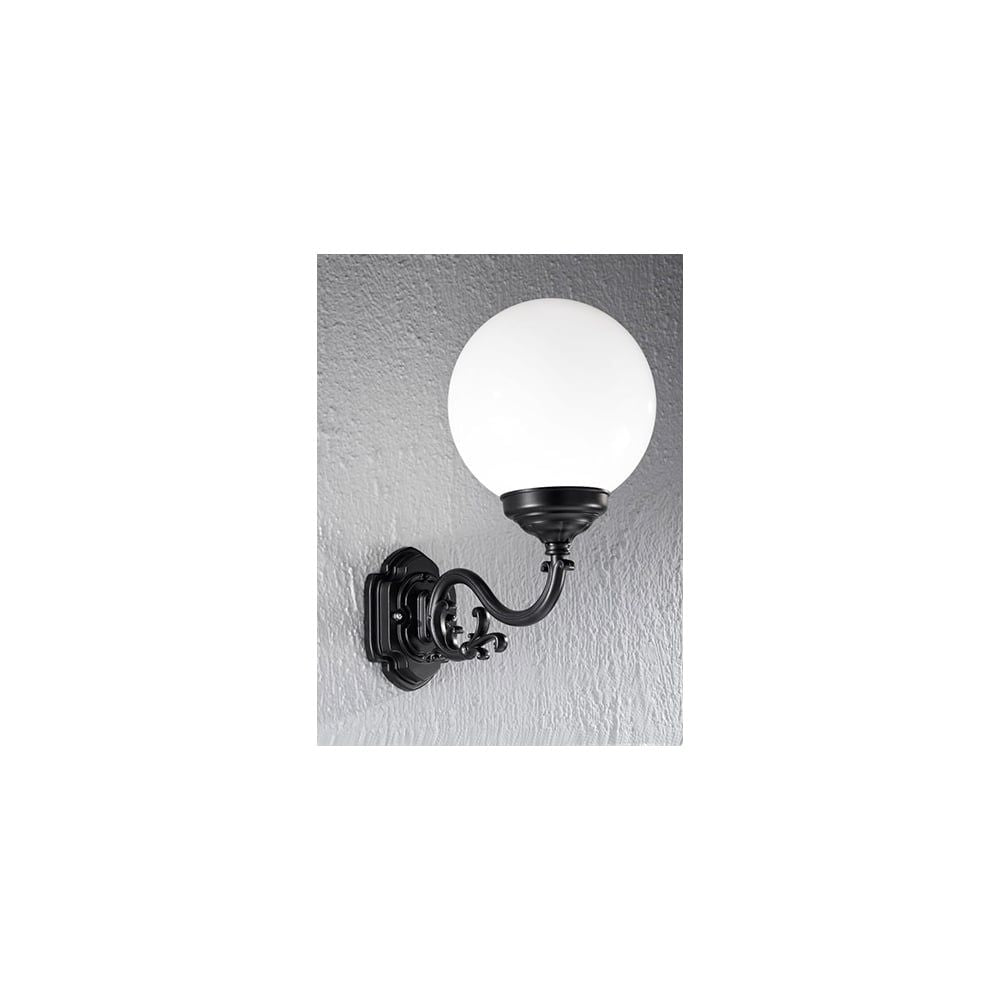 Franklite EXT6591 Rotonda Outside 1 Light Wall Bracket Black