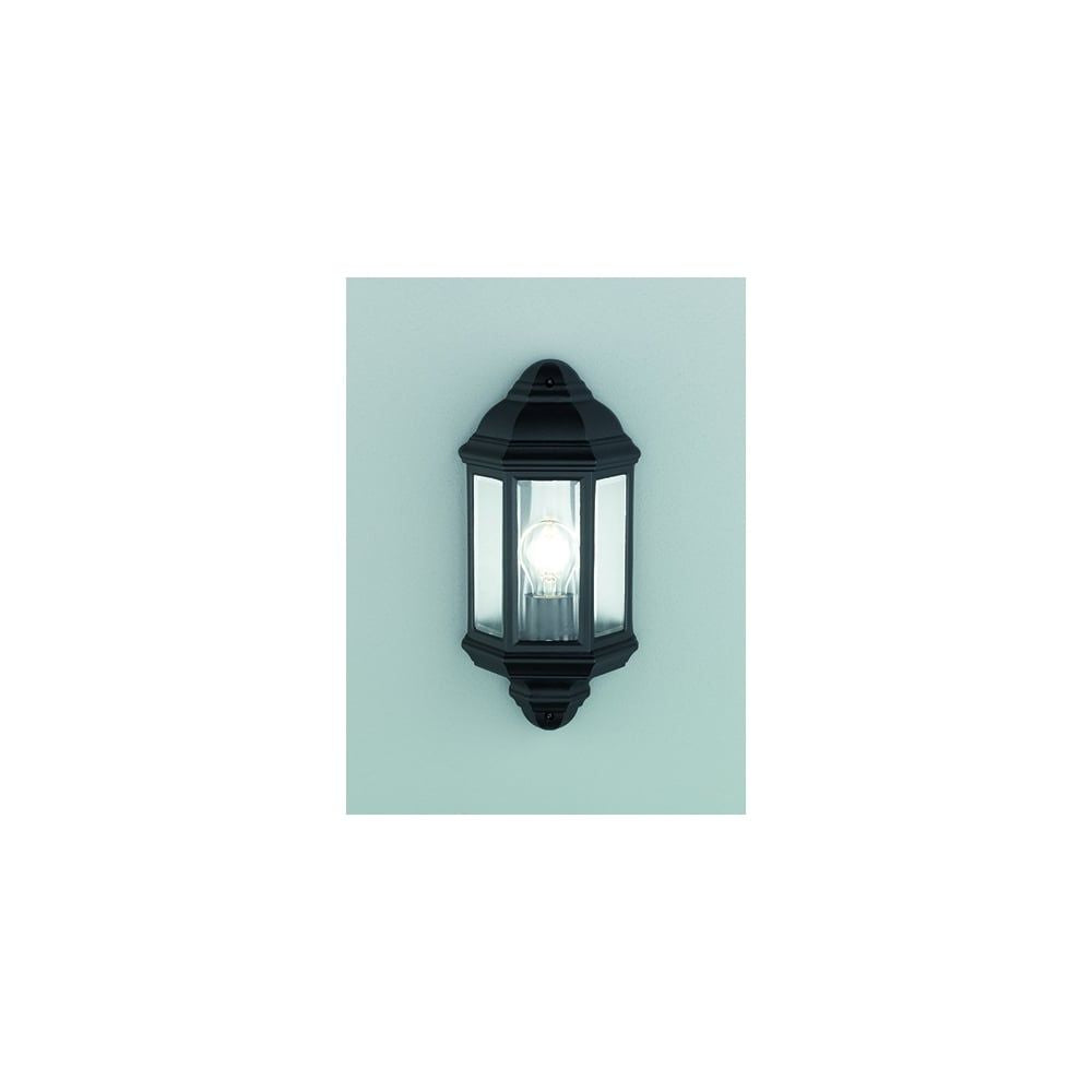 Franklite EXT6613 Exto Outside 1 Light Wall Flush Black