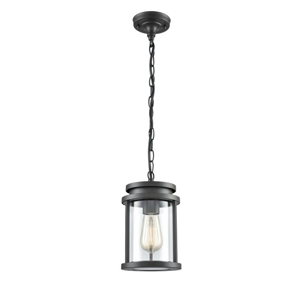 Franklite EXT6622 Alfresco Outside 1 Light Pendant Dark Grey