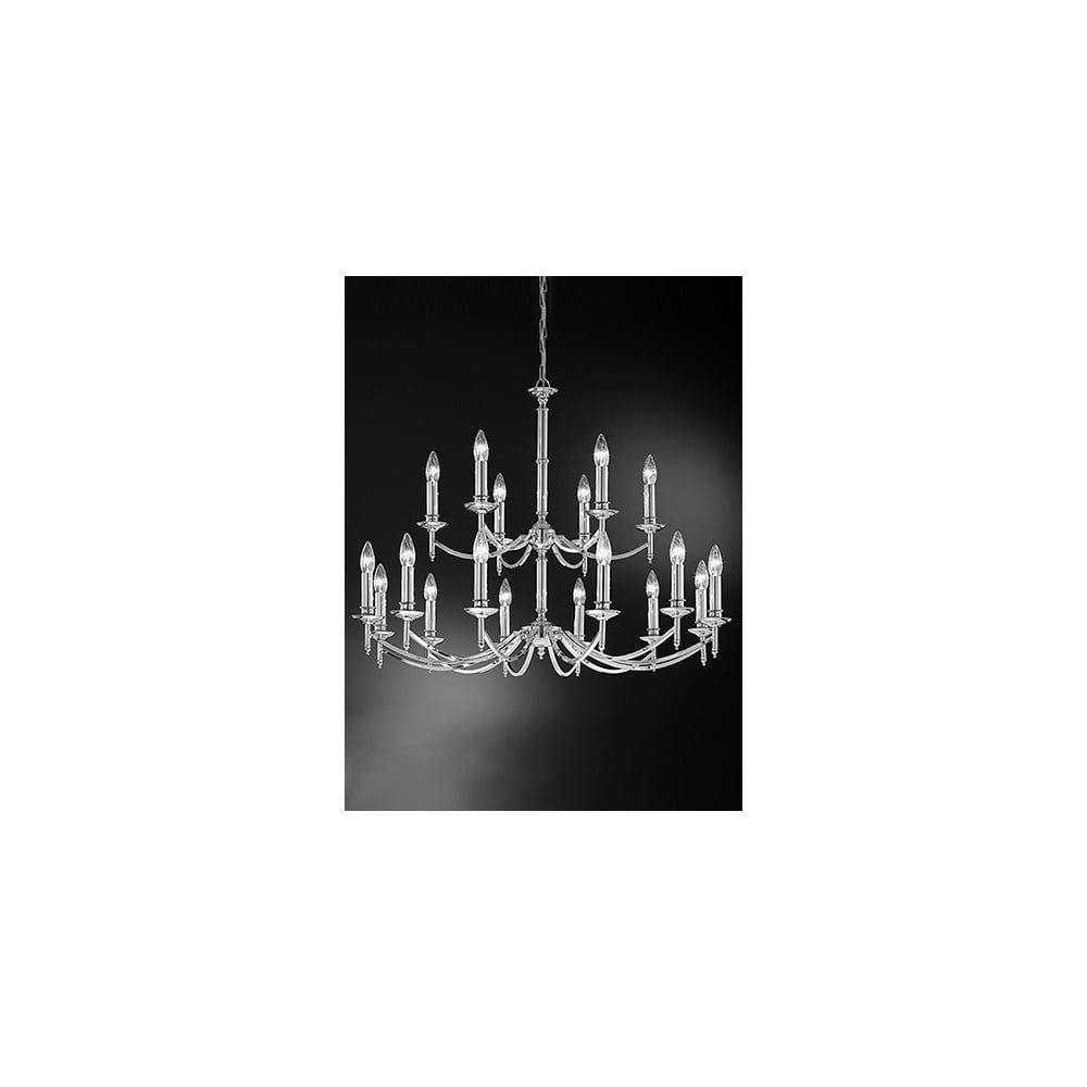 Franklite FL2090/18 Petrushka 18 Light Pendant Chrome