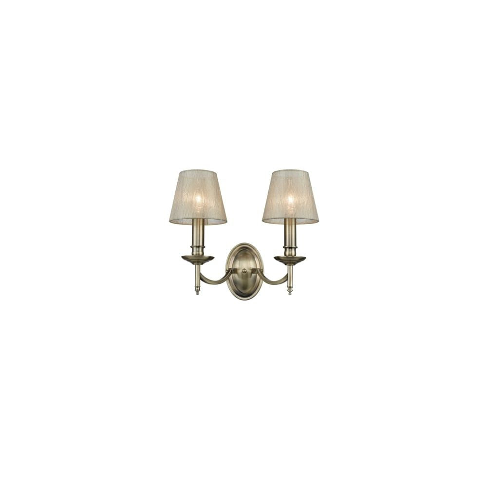 Franklite FL2091/2 Petrushka 2 Light Wall Bracket Bronze