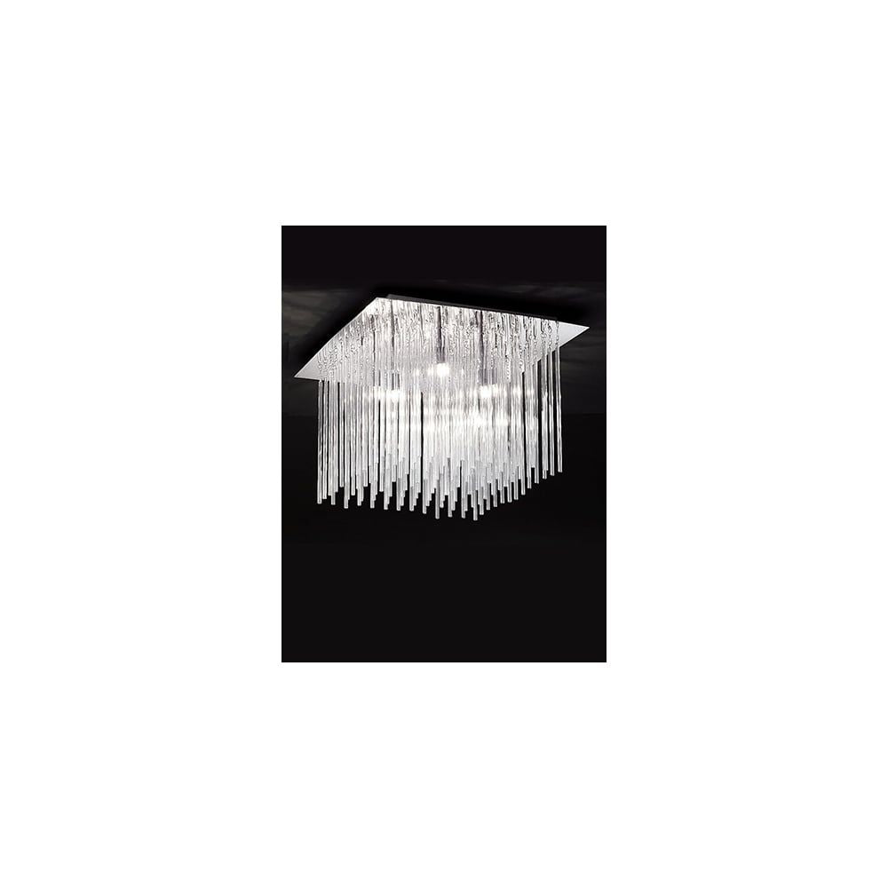 Franklite FL2093/8 Carillon 8 Light Ceiling Flush Chrome