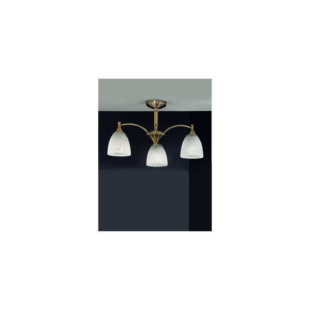 Franklite FL2105/3 Emmy 3 Light Ceiling Flush Bronze