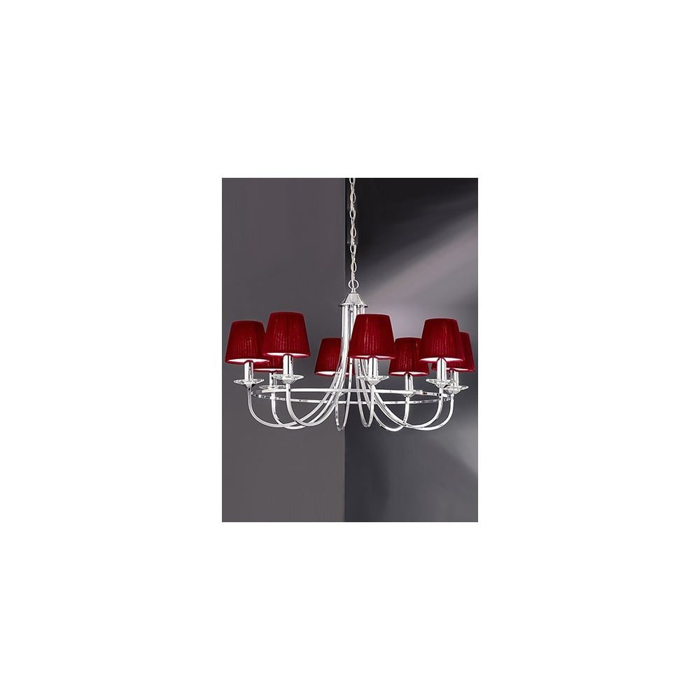 Franklite FL2146/8 Carousel 8 Light Pendant Chrome