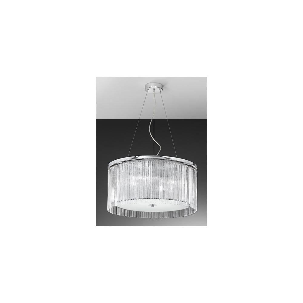 Franklite FL2191/4 Eros 4 Light Pendant Chrome