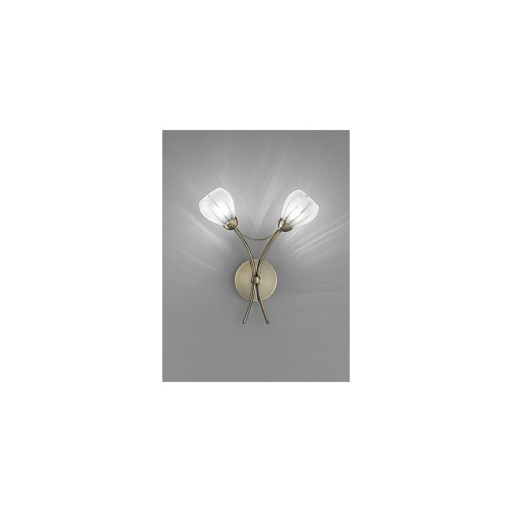 Franklite FL2207/2 Chloris 2 Light Wall Bracket Bronze