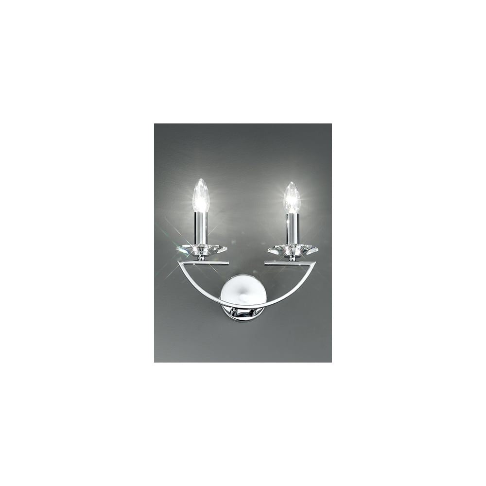 Franklite FL2241/2 Artemis 2 Light Wall Bracket Chrome